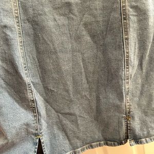 Aéropostale Denim Square-Neck Slim Dress